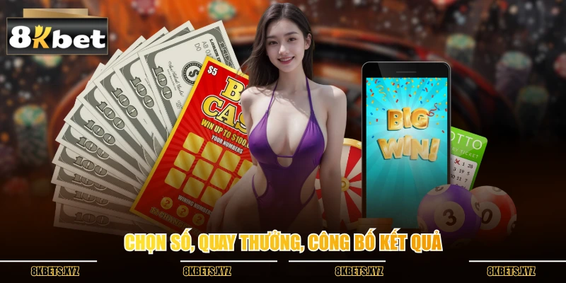 Chọn số, quay thưởng, công bố kết quả